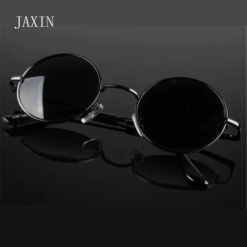 JAXIN Retro okrúhle slnečné okuliare ženy móda osobnosti okuliare mužov ochrana očí polarizované oculos de sol masculino UV400 gafas