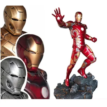 Anime Marvel Avengers MK43 Iron Man Živice Akcie Obrázok Zberateľskú Model Hračky 50 cm