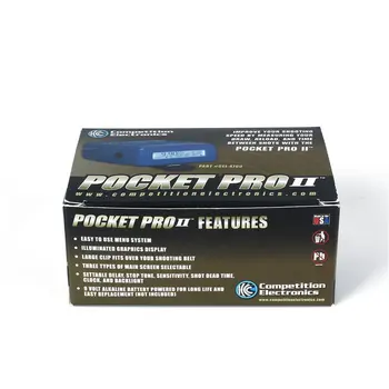 Súťaž Elektronika Pocket Pro II Výstrel Časovač s Snímača Bzučiak Bzučiak Hunter Školenia Streľba Časovač Rýchlosti Opatrenia