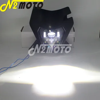Maximálne 45 w/20W Hi Lo Beam LED Reflektor pre Enduro Motocross Svetlomet V XC-F V-F SX SX-F 125 300 350 500 690 2008-2020 SMR