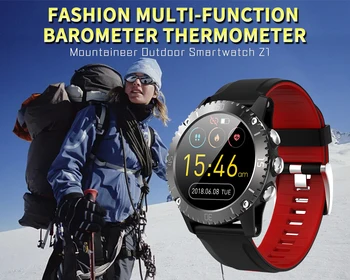 SCOMAS Nové Horolezectvo, Outdoor Smart Hodinky Mužov, GPS, Kompas, Barometer, Teplota Smartwatch Srdcového tepu Smartband Z1