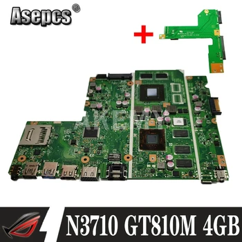 Akemy Notebook základná doska pre ASUS X541NC X541N pôvodnej doske w/ N3710 CPU GT810M 4GB RAM