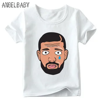 Zodpovedajúce Rodiny Oblečenie Rap Spevák Drake Tlač Chlapci Dievčatá T-shirt Rodiny Zodpovedajúce Vzhľad, Oblečenie, Deti&Man&Žena Vtipné Tričko