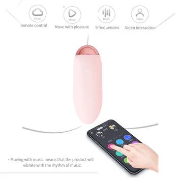 Smart Phone Control Skok Vajcia Vibrátor Sexuálne Hračky Kegel Vaginálne Loptu Pre Ženy USB Vibračná Vagína Tesný Cvičenie Geisha Loptu