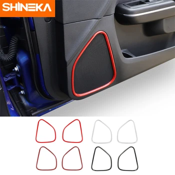 SHINEK Dvere Auta Stereo Reproduktor, Audio Zvuk Dekorácie Krúžok Kryt Nálepky ABS Interiérové Doplnky Pre Dodge Nabíjačku-2020