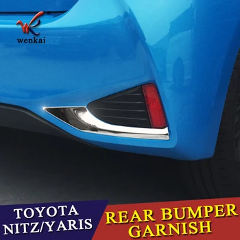 Pre Toyota YARIS Yaris vitz VITZ 2017 2018 304 Nerezovej Ocele Zadné Hmlové Svetlo Lampy Kryt Spp Trim 2 Ks / Sada