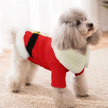 Vianočné Pes, Mačka Oblečenie Zimné Malé Psy Srsť Bundy Teplé Šteňa Mačka Oblečenie Chihuahua Yorkie Kabát pre Malý Pes Kostým
