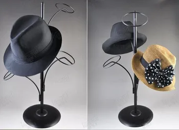 Multifunkčné hat stojan displej módne päť krúžky spp displeja, stojan kov klobúk parochňu/ taška/kabelka/kravatu displej držiak doprava zadarmo