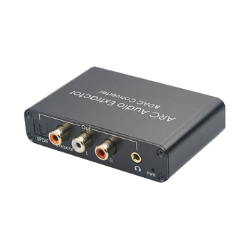 192KHz ARC o Adaptér HDMI o Extractor Digitálneho na Analógový signál o Prevodník DAC SPDIF Koaxiálny RCA, 3.5 mm Jack Výstup