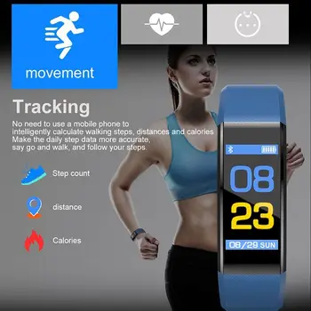 SHAOLIN Inteligentný Náramok Krvný Tlak Smart Hodinky Fitness Sledovanie Tepovej frekvencie Smart Kapela Činnosť Tracker