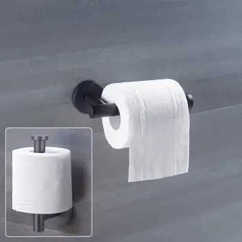 304SUS nerez matný čierny Toaletný papier držiak na stenu toaletný papier držiak pre kúpeľňové doplnky
