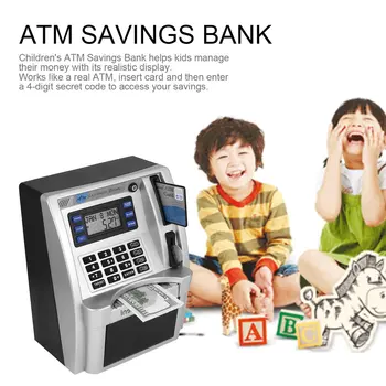 ATM prasiatko sporiteľne peniaze boxToys tirelire Deti Hovoriť ATM sporiteľne Vložiť Účty Ideálny pre Deti dropshipping