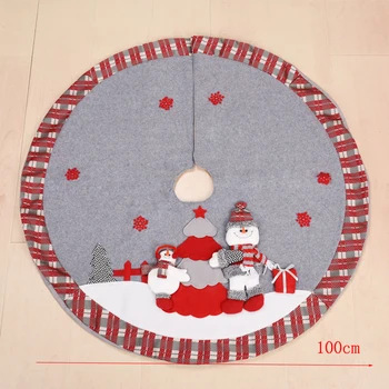 90 cm Plus Vianočný Stromček Sukne Handričkou Vianočný stromček koberec Party Dekorácie Nový Rok strom Ornament adornos de navidad