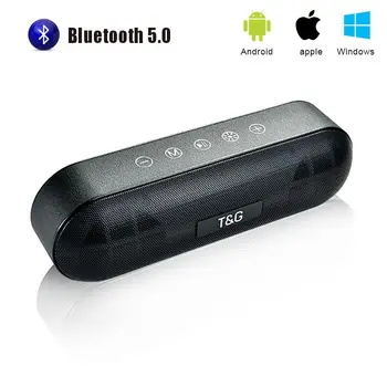 TG 148 LED Bluetooth Vonkajší Reproduktor, Kovové Prenosné Super Bass Bezdrôtový Reproduktor 3D Stereo Hudbu Surround S Mic FM TF Karty