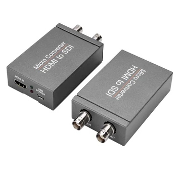 HD 3G SDI na HDMI / HDMI na SDI Adaptér BNC Video 1080P Mikro Audio Converter Automatický Formát Detekcie pre Fotoaparát Monitor HDTV
