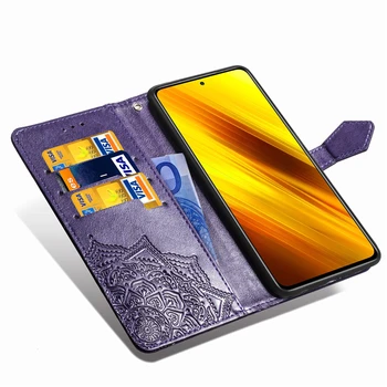 Peňaženka Prípade Pre Xiao Poco X3 NFC Prípade Kvetinový Filp Kožený Kryt Pre Xiao Poco X3 NFC Prípade Pre Xiao Poco X3 NFC Kryt Knihy