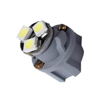 NOVÉ 10PCS T6.5 Lampy 12 mm Max. priemer 3SMD 3 LED Auto Rada Prístrojovej dosky Žiarovky Auto Tabuli Otepľovanie Indikátor Klin Svetlo