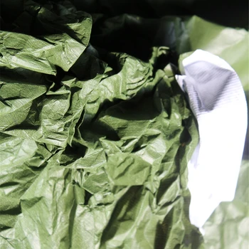 Zelená Mäkké Tyvek Umývanie Dýchať Trhanie Papiera Odolný Vodotesný DIY Tašky Kabát Peňaženky Plavidlá Zariadené a Odevný Dizajnér Textílie