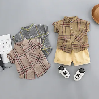 2020 Chlapčenské odevy sady letné módy baby detský prehoz-krátke rukávy T-shirt + šortky 2 ks oblek pána, oblečenie pre deti