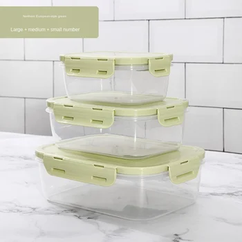 Mikrovlnná lunch box chladnička úložný box čerstvé-vedenie box set nepriepustných tesniaci krúžok lunch box