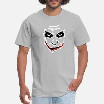 Mens O-Krku Vtipné Tričko Letné Módne Topy Pohode Joker Tvár Klasické Teroru Vytlačené T Košele Mužov Hip Hop Šport Harajuku Tričko