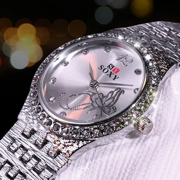 Ženy Kremeň Luxusné Hodinky Feminino Relogio Náramok Dámske Náramkové hodinky Bežné Reloj Zlato/Striebro Mujer bayan kol saati
