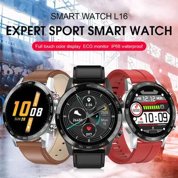 Nové L16 Smart Hodinky Mužov, Vodotesný IP68 Viaceré Športové Srdce Režim, Predpoveď Hodnotiť Bluetooth Smartwatch Počasie Y2D5