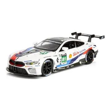Simulovať BMW M8 Pretekárske Auto Model Hračka pre Deti Zvuk Ľahkých Zliatin Modelu Auta