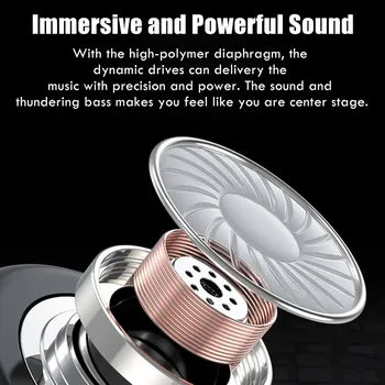 TWS Bezdrôtové Slúchadlá 6000mAh Plnenie Prípade Hifi Stereo Bluetooth Slúchadlá Športové Vodotesné Slúchadlá Headset S Mikrofónom