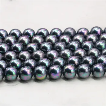 2021 nový roztomilý 8 mm Multicolor Black Sea Shell Perly Voľné Korálky DIY Módne Šperky Tvorby Prírodného Kameňa 15'BV41 veľkoobchodné ceny