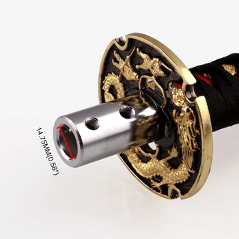 10 cm Univerzálny Samuraj Meč Katana Radenie Gombík Bojovník Series Príručka Držať Shift Gombíka s 4 Adaptéry Vyhovuje Väčšine Vozidiel