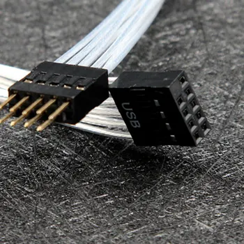 Nové Počítačové Káble, Konektory, Podvozok Predné USB základnej Dosky 9-Pin Šasi Audio Predlžovací Kábel Dada Kábel na Prenos údajov