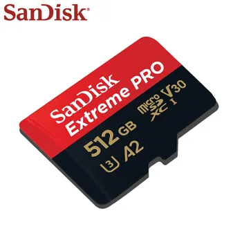 512 gb diskom SanDisk Micro SDXC 1 TB Flash Karta UHS-1 Kartu TF Karty A2 Pamäťovú Kartu 4K U3 V30 C10 Vysokej Rýchlosti Originálne