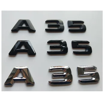 3D Písma, Listy Číslo 3 5 Zadné Veko Kufra Emblémy Odznaky Znak, Odznak Nálepky na Mercedes Benz W177 A35 35 AMG