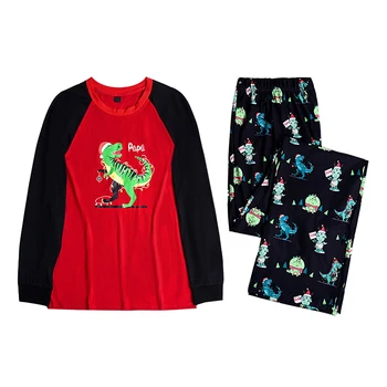Rodina Zodpovedajúce Oblečenie Móda Dinosaura Tlač Dospelých Rodiny Vzhľad Ženy, Dieťa Vianoce Sleepwear Odev Rodinu Vianočné Pyžamo Nastaviť