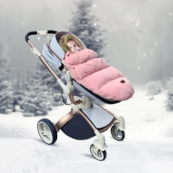0-24m Baby Kočík Spací Vak Zime Teplé Sleepsack Windproof Pre Dieťa na Vozíku Obálky Footmuff Cocoon Pre Novorodencov