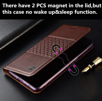 Originálne kožené magnetický držiak telefónu prípade Umidigi A9 Pro/Umidigi S5 Pro/Umidigi A7 Pro/Umidigi A7 telefón prípade card capa