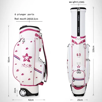 PGM Golf Ženy Teleskopická Štandardné Loptu Package Multifunkčné Hard Shell Package Nepremokavé Športové Daždi Kryt Letectva Ladys Taška