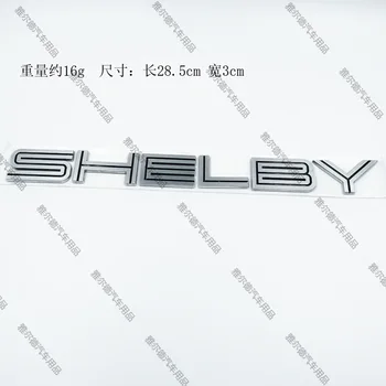 1pcs anglický auto logo SHELBY cobra gril auto samolepky Odznak znak Kmeňa chvost nálepky auto styling pre Mustang GT500 Príslušenstvo