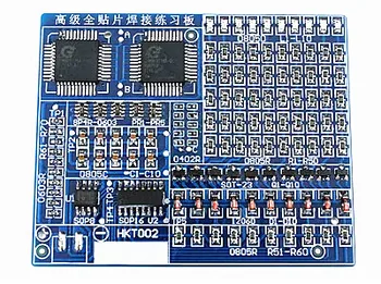 HKT002 Rozšírené Full-patch Zváranie Cvičenie Rada Elektronických Komponentov DIY Výroby Auta SMT