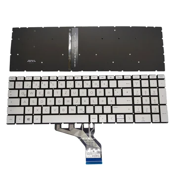 NÁM SV GR Podsvietená klávesnica Pre HP 15 DA 15M-CN 17-17-CA 250 255 G7 TPN-C135 TPN-C136 strieborný notebook Keyboars s black KB Nové