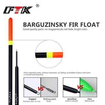 FTK nové Barguzinsky Jedľa 10 Ks/Veľa Bobber Rybárske Float Dĺžka 16-22 CM Float 1G 2G, 3G, 4G Pre Kaprov Rybolovu