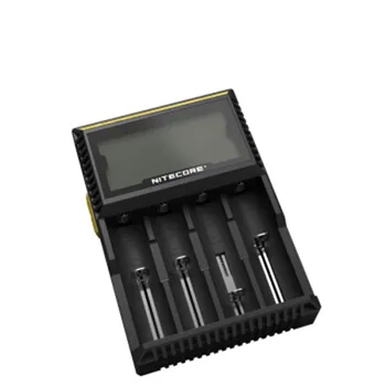 Pôvodné Nitecore D4 18650 Batériu, Nabíjačku s LCD Displej Pre IMR Li-ion LiFePO4 Ni-MH, Ni-Cd Plnenie 26650 18650 14500 Nabíjačky