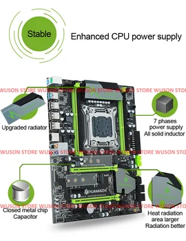 HUANANZHI X79 Super ATX základná Doska s procesorom Intel Xeon E5 2660 SR0KK Veľké Značky RAM 16 G(2*8G) RECC Dual M. 2 SSD Slot Najlepšie Combo