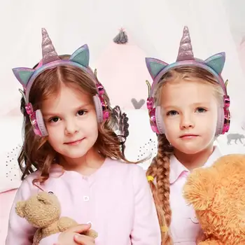Unicorn Slúchadlá Bluetooth 5.0 Roztomilý Dievča Casco Bezdrôtový Headset s Mikrofónom Bezdrôtový Auriculares Vianočný Darček