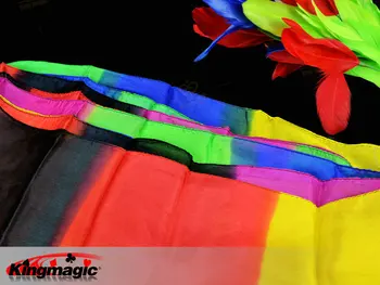 5M Rainbow Magic Hodvábna Šatka Multicolor ultra-tenké Šatky Magické Triky pre Fáze zblízka Magic Rekvizity Magia Darček pre Dieťa