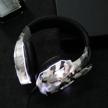 IKOLE Herné Headset Slúchadlá Drôtové Hráč Slúchadlá Stereo Super Bass Sound s Micphine LED svetlo pre Počítač PC PS4 Hráč