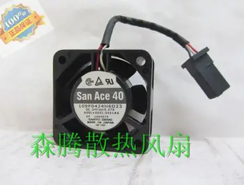 SanAce40 SANYO 109P0424H6D23 DC24V 40*40*20 MM 0.07 3 Drôt Ventilátor s