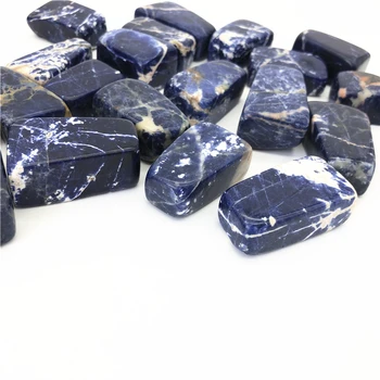 100g Prírodné Sodalite Kameň Modrý Kremeň Rozhádzané Kamene Liečivé Kryštály Drahokam Reiki Prírodné Kamene a Minerály