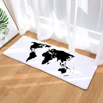 Kreatívne 3D Tlačené Mapy Sveta Rohožky Anti-slip Absorpcia Vody Rohože pre lôžková Izba Koberec, Kuchyňa Mat Domova Dvere Mat